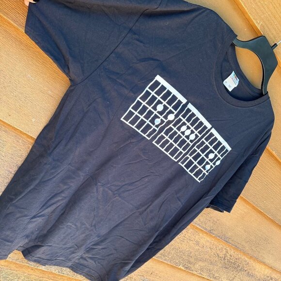 Fruit of the Loom Dad Guitar Tee Cords Black T-shirt Size XL - Picture 5 of 10